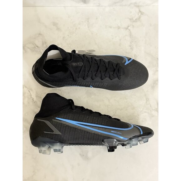 Nike Mercurial Superfly 8 Elite FG Soccer Cleats Black Blue CV0958-004 main image 2